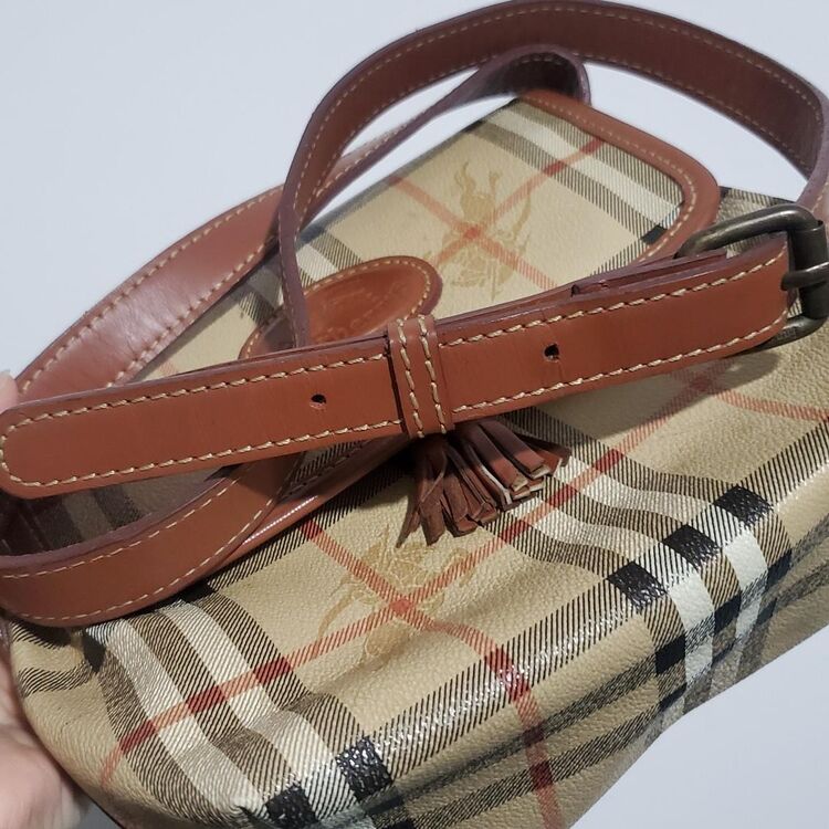 burberry 博柏利迷你麦穗斜挎中古单肩包