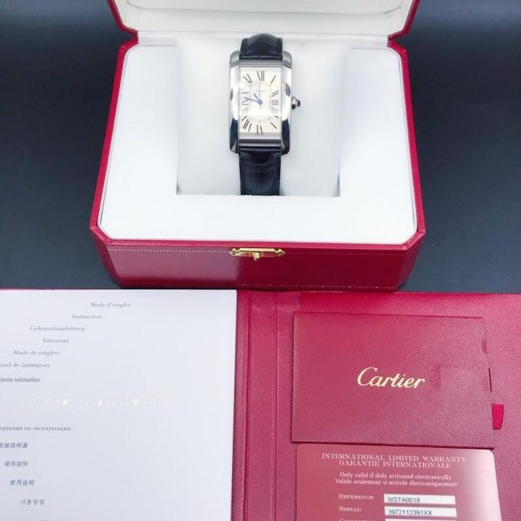 cartier 卡地亚坦克男士机械表