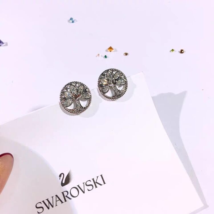 swarovski 施华洛世奇女士生命树水晶耳钉