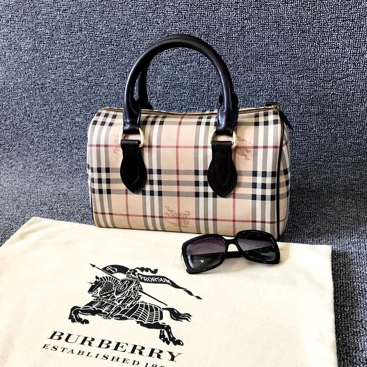 burberry 博柏利波士顿战马格纹手提包