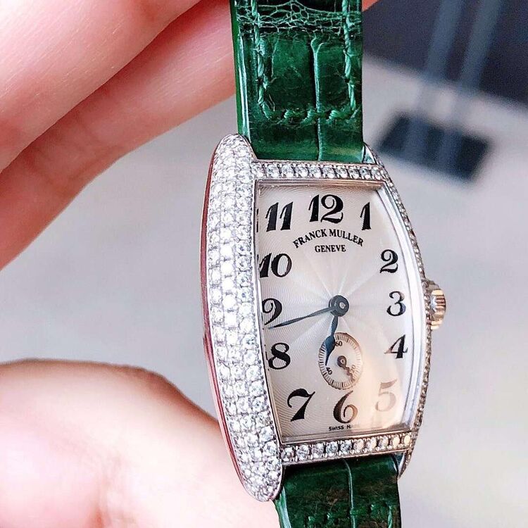 franck muller 法兰克穆勒1750 s6 d白金原钻石英女表