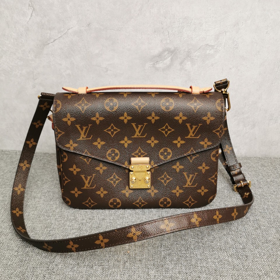 lv/路易威登经典老花色monogram帆布手袋