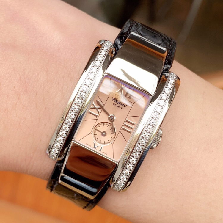 chopard 萧邦女士原镶钻石英腕表