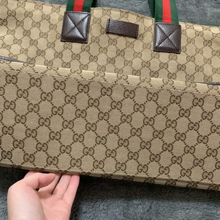 gucci 古驰正品红绿大号王菲包托特包手提包