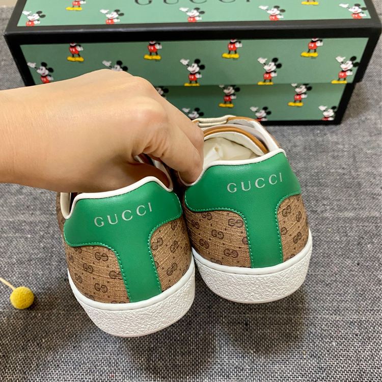 古驰男士休闲鞋gucci x disney联名限定款米奇休闲鞋