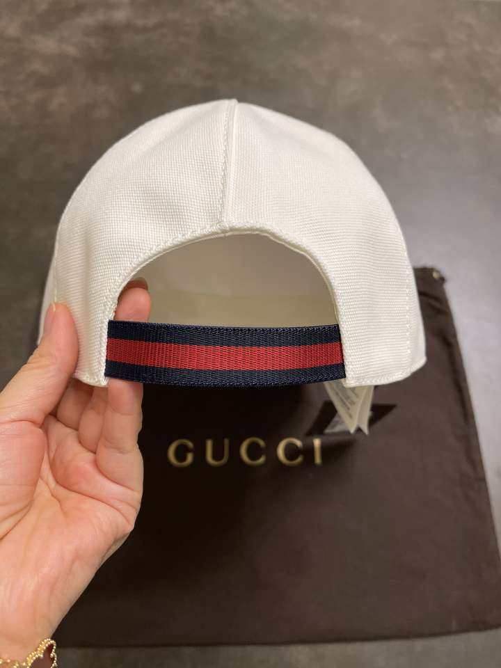 古驰帽子gucci 白色棒球帽