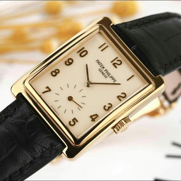 patek philippe 百達翡麗18k黃金手動機械男表