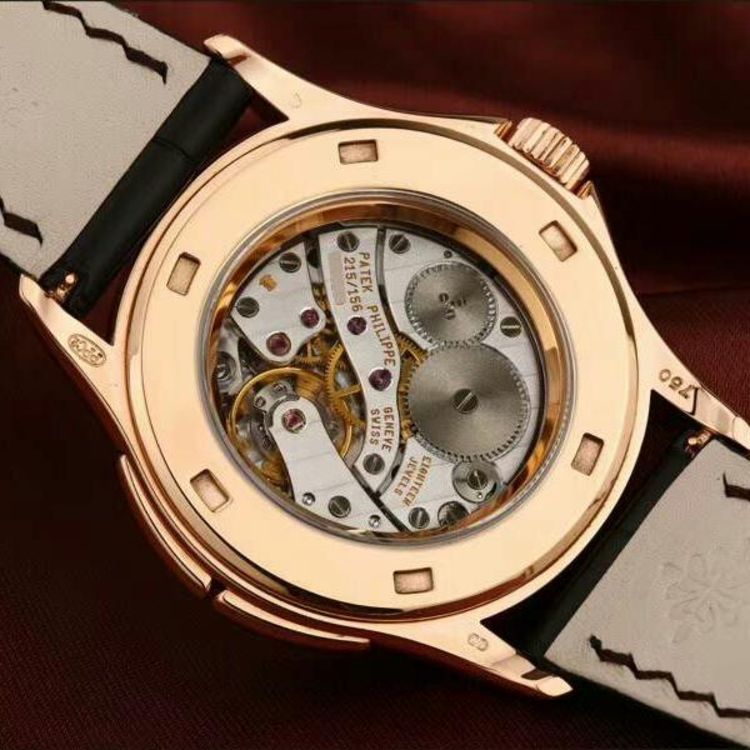 patek philippe 百達翡麗18k玫瑰金手動機械男表