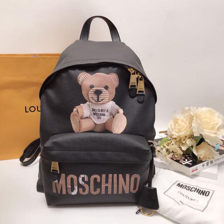 moschino 莫斯奇诺小熊印花双肩包